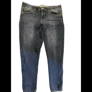 Democracy Ab Technology Womens Blue Regular Fit Skinny Leg Jeans Size 16